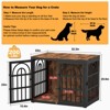 JOEJOY Large Decorative Pet Dog Crate Table Furniture,Multi-Size Dog Cage House,Three-Sided Access Doors,Thickened Wooden Dog Kennel - 2 of 4
