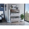 Vynxaria Superior Top Shoe Rack - Two Shelves, 39.3" Wide - 2 of 4