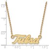 Black Bow Jewelry 10k Yellow Gold Tulsa Golden Hurricanes NCAA Necklace 18 Inch - 3 of 4