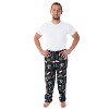 Marvel Men's Vintage Villains Thanos Red Skull Hela Ultron Pajama Pants Black - 4 of 4