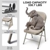 SKONYON 4 Pack Metal Padded Folding Chairs with Comfortable Cushion Adult Foidable Chair for Home and Office - 4 of 4