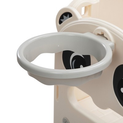 Infurnic Baby Activity Gyms 9-in-1 Panda Large Set Slide for 3-6 Years Old, Indoor Kids Playground, Multicolored, 83.07"*63"*39.57"