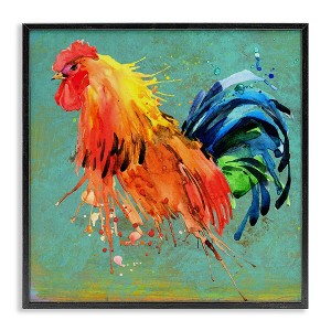 Stupell Industries Urban Abstract Rooster Splash, 17" x 17" - 1 of 4