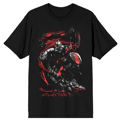 Men s Black Aquaman Graphic Tee Black Manta Target