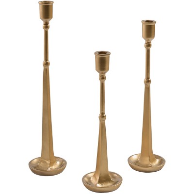 Park Designs Golden Candlesticks Set of 3