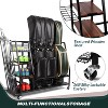 Golf Bag Storage Rack - Holds Bags & Accessories, Lockable Wheels & Wood Shelf for Garage/Indoor - 2 of 4