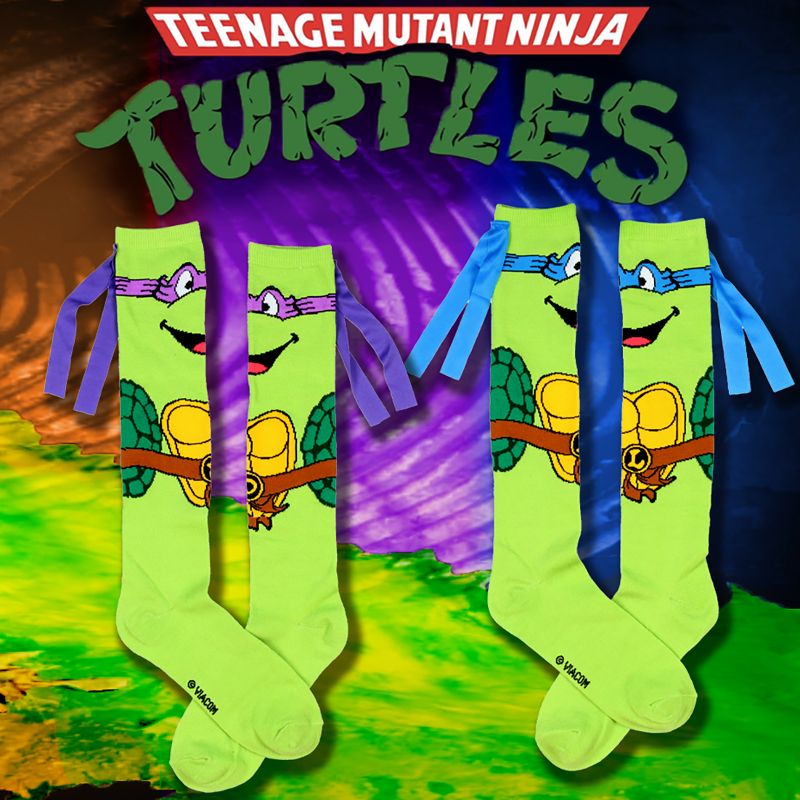 Teenage Mutant Ninja Turtles Character Mask Knee High Socks, 3 of 5
