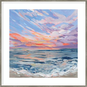 25" x 25" Virginia by Emily Kenney Wood Framed Wall Art Print - Amanti Art: Modern Style, Acrylic & Hardwood, Abstract Landscape - 1 of 4