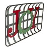 Northlight 24" Red and Green "JOY" Rustic Tobacco Basket Christmas Wall Decor - image 2 of 4