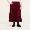 Women's Buffalo Check Midi A-Line Pleated Skirt - Woolrich x Target Red/Black - 2 of 3