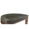 Moti Pinto 20" Mid-Century Metal/Solid Wood Counter Stool in Copper - 4 of 4