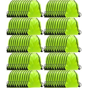 Waterproof Drawstring Backpack Bulk, Nylon Cinch Bags in 10 Colors for School, Gym, Sports - 1 of 4