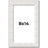 PosterPalooza | Photo Size Sculpted White Picture Frame - UV Acrylic, Foam Board Backing, Hanging Hardware - 2 of 4