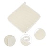 Unique Bargains Elasticity Body Scrub Towel for Shower 9.84"x9.84" Beige 1 Pc - 3 of 4