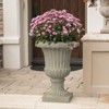 Naysaye Planters, 26" Tall Garedn Planter, Modern Design for Indoor and Outdoor Spaces, Antique Green, 19.7"*19.7"*26" - 2 of 4