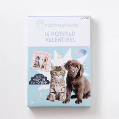 Paper Magic 16ct Rachael Hale Notepad Valentine's Day Exchange Cards