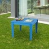 Tangkula Kids Square Table Indoor Outdoor Heavy-Duty All-Weather Activity Play Table - 3 of 4