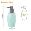 Unique Bargains Body Wash Shampoo Ceramic Foaming Soap Dispenser with Pump 8oz - 2 of 4