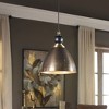 Uttermost Adastra 1-Bulb Pendant, 12" Round, Hammered Antique Brass Finish, Metal, Transitional Design - 3 of 4