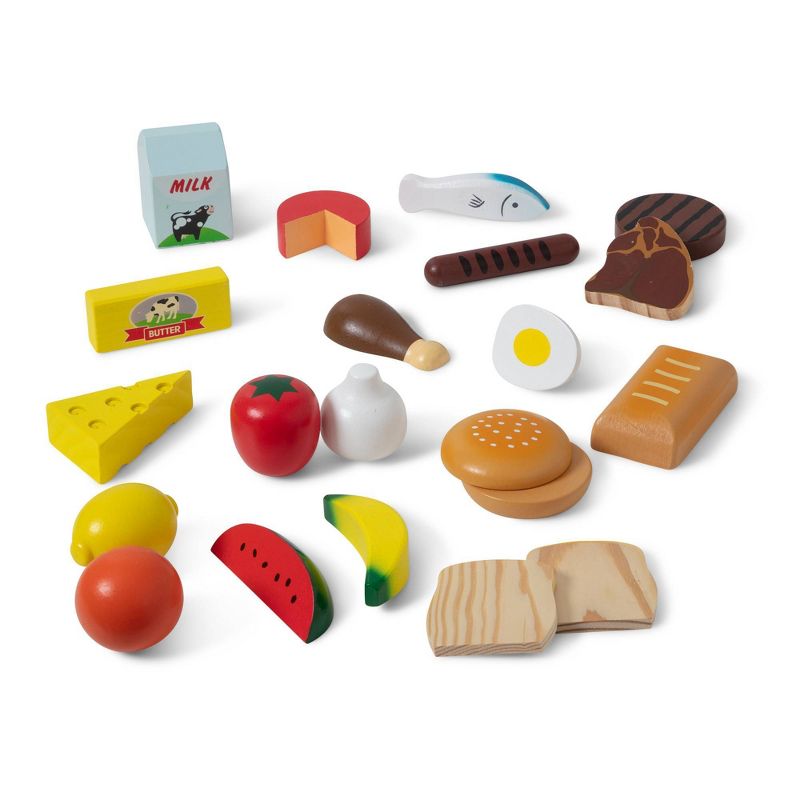 Melissa &#38; Doug Food Groups - 21pc Wooden and 4 Crates, 5 of 15