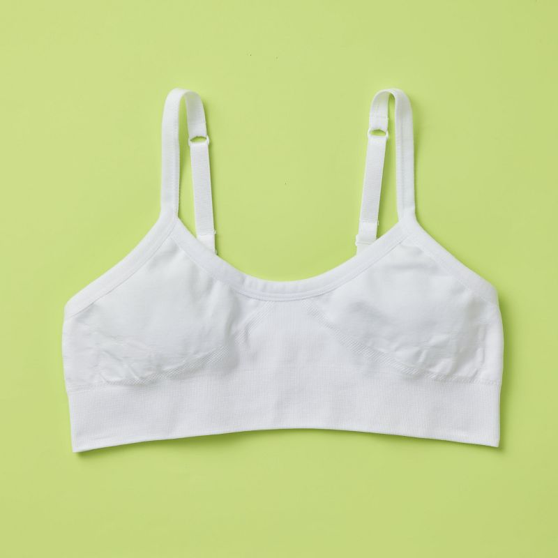 Girls' Favorite Double-Layered, High-Quality Seamless Bra with Adjustable Straps by Yellowberry, 1 of 5