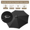 Yescom 13ft XL Heavy Duty Solid Wood Outdoor Patio Umbrella with Base Parasol Wheels Stand for Bistro Market Table Garden Deck Yard Poolside - 4 of 4