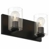 Access Lighting Oslo 2 - Light Vanity in  Matte Black - 3 of 4