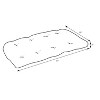 Outdoor Bench/Loveseat/Swing Cushion - Brown/Green Floral - Pillow Perfect - 4 of 4