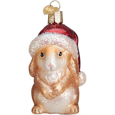 Old World Christmas Blown Glass Ornament for Christmas Tree, Standing Christmas Bunny