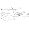 Racxily Upholstered Modular Sectional Soafa, Sectional Couches for Living Room, U-Shaped Sofa Couch with 2 Ottomans - 2 of 4
