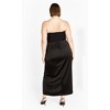 Women's Plus Size Leyla Maxi Dress - black | CITY CHIC - 3 of 4
