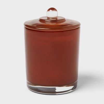 2 Wick Wooden Wick Lidded Pumpkin Bourbon Jar Candle 13oz - Threshold™