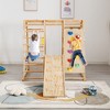 Indoor Playground, 8-in-1 Climbing Toys For Toddlers, Wooden Indoor Playground With Slide, Swing, Climbing Rock, Climbing Net, Rings And More - 4 of 4