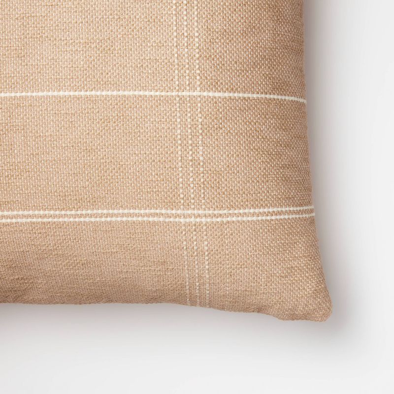 Oversized Woven Windowpane Square Throw Pillow - Threshold™ designed with Studio McGee, 3 of 12