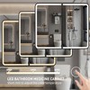 Medicine Cabinet with LED Mirror,Surface or Recessed Mount,Defogger,Memory Function,3-Color Lighting,USB&Outlet,Dimmer,Storage Shelf - 3 of 4