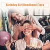 Unique Bargains Rhinestone Happy Birthday Tiara Headband Rose Gold Tone - 3 of 4