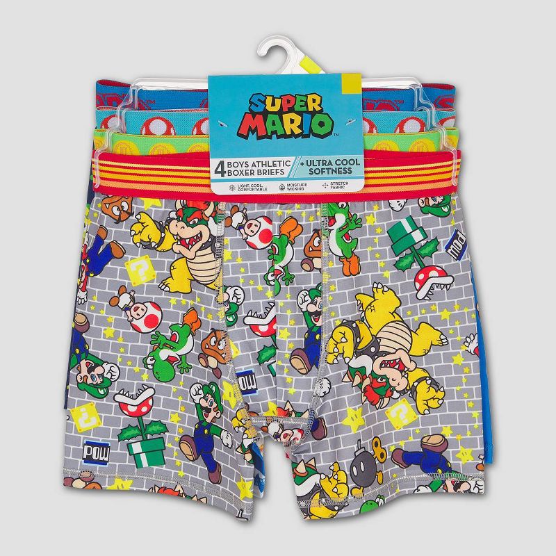 Boys' Super Mario 4pk Underwear, 2 of 2