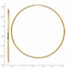 Black Bow Jewelry 1.5mm x 72mm 14k Yellow Gold Polished Endless Tube Hoop Earrings - 4 of 4