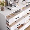 Fredees 7-Drawer Dresser for Bedroom with LED Light, Modern Black Chest with Charging Station for Closet, Living Room, Hallway - 4 of 4