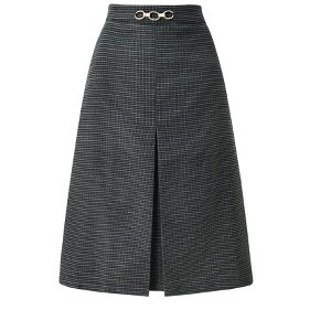 Hobemty Women's Office Skirt Knee Lenght High Waist Plaid Tartan Skirt - 1 of 4