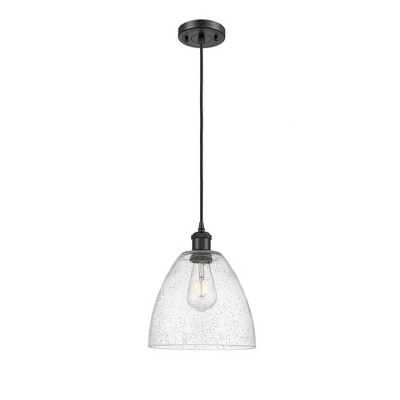Bristol Glass - 1 Light Mini Pendant In Industrial Style-13.25 Inches Tall and 9 Inches Wide
