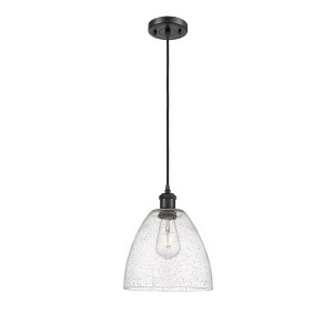 Bristol Glass - 1 Light Mini Pendant In Industrial Style-13.25 Inches Tall and 9 Inches Wide - 1 of 1