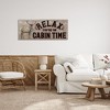 Stupell Industries Cabin Time Phrase with Deer, 48" x 20" - 2 of 4