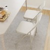 Folding Chairs 4 Pack, Sturdy metal frame supports up to 350 lbs£¬ Portable folding chairs ideal for dining, living, office, and outdoor events. - 4 of 4