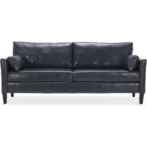 Bencmate Sofas Large Faux Leather Comfy Couch with Padded Cushions for Living Room Sofass, Gray,78.3"*33.1"*31.5" - 1 of 4