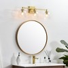 Elegant Lighting Foster 3 light Chrome and Clear Bath Sconce - 2 of 4