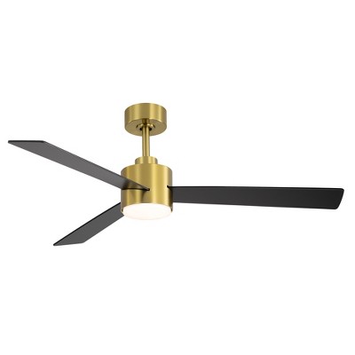 Airsurfer 52-In Ceiling Fan With Light And Remote 3 Color 6 Speed Adjustable, DC Motor, For Indoor /Covered Outdoor Use