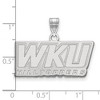 Black Bow Jewelry 10k White Gold Western Kentucky Hilltoppers NCAA Large Pendant - 2 of 3