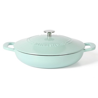Martha Blue 3.5-Quart Enameled Cast Iron Dutch Oven Braiser