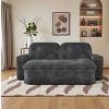 2-in-1 Corduroy Convertible Modular Sofa Bed with Memory Foam Mattress Saving Sleeper Sofa Bed for Living Room,Bedroom-The Pop Home - 4 of 4